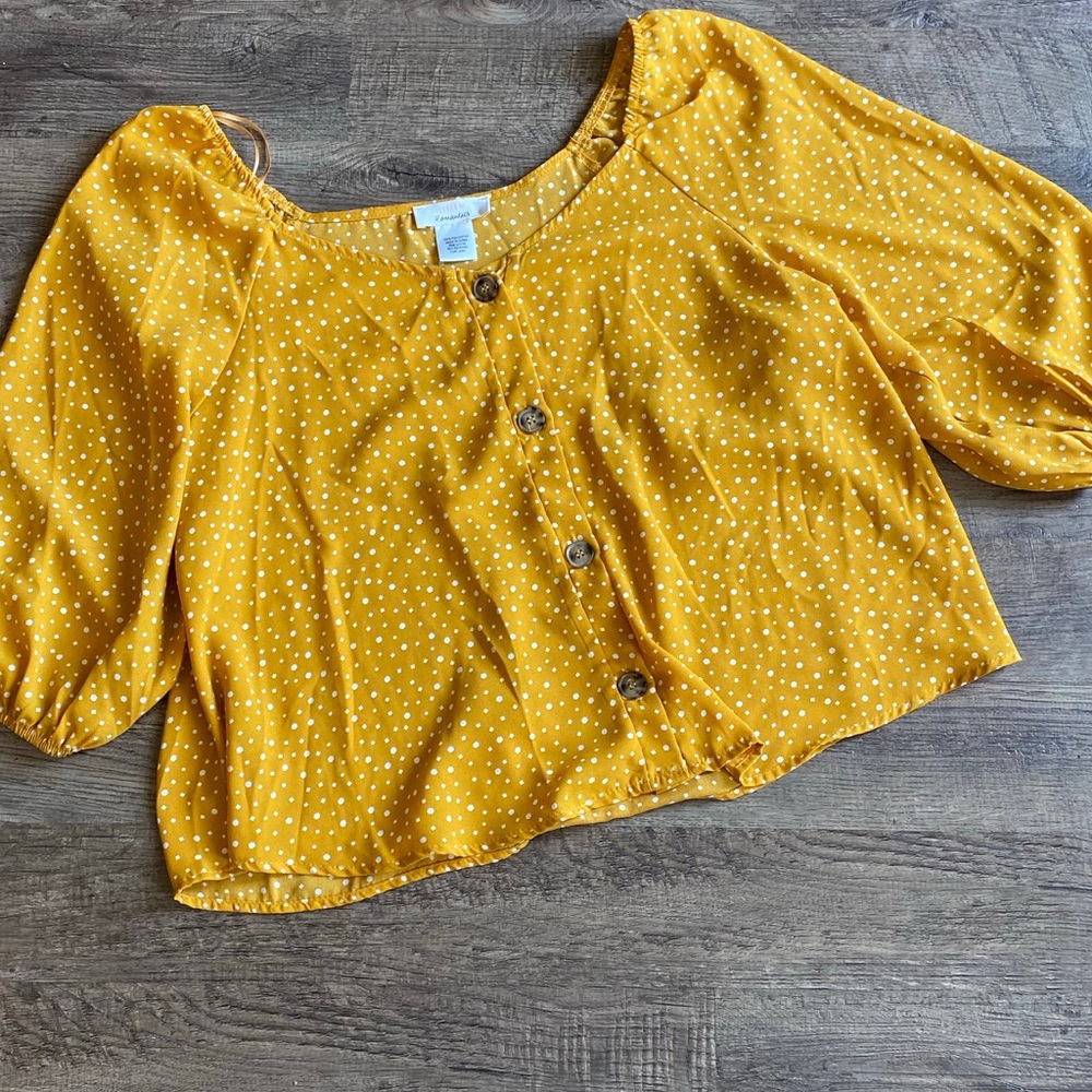 Mustard polka dot